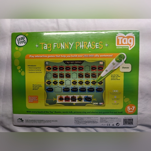 NIP NEW Vintage Rare LeapFrog Tag Funny Phrases Sealed - Picture 5 of 9